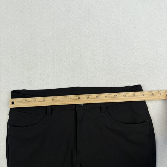 Lululemon Pants Mens 28x28 Black Tech Chino Slim Tapered Casual Golf Travel - Picture 3 of 10